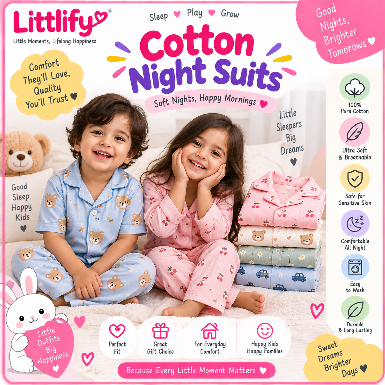 Cotton Night Suits