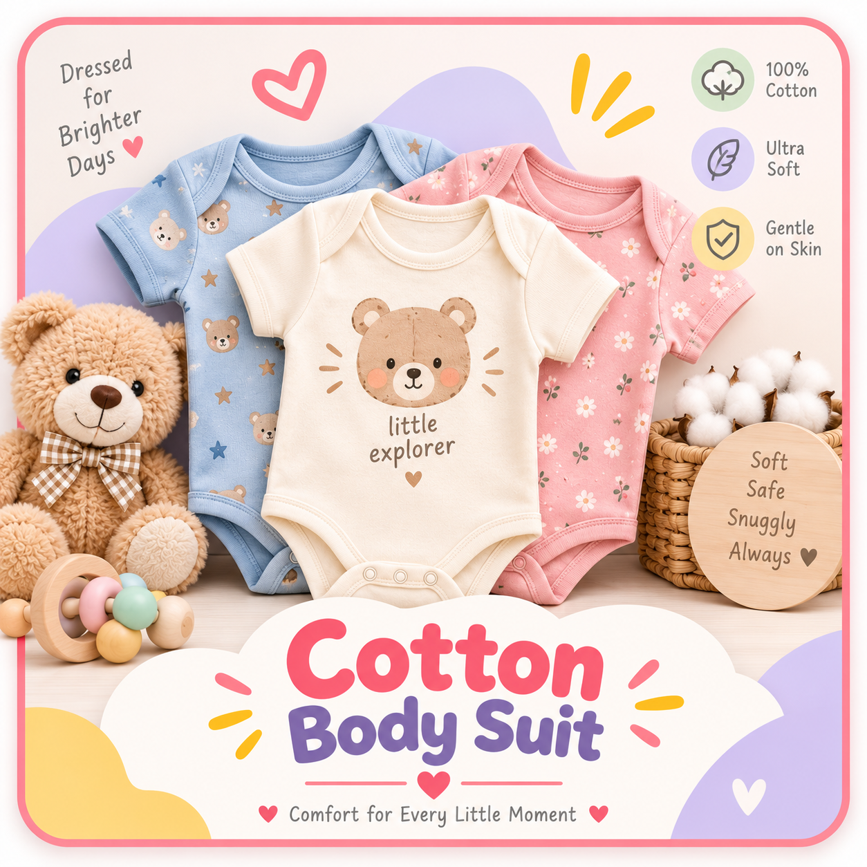 Cotton Body Suit